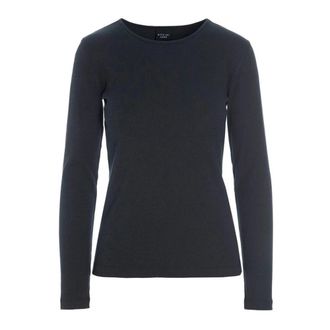 Bitte Kai Rand Rib Knit Blouse - Dames - Longsleeves - Zwart - L - Katoen - Tops