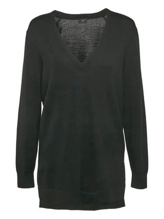 Joseph V-neck wool sweater - Black
