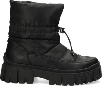 Mexx Zwarte enkellaarsjes voor vrouwen - Dames - Winterlaarzen - Zwart - 39 EU - Polyester - Schoenen