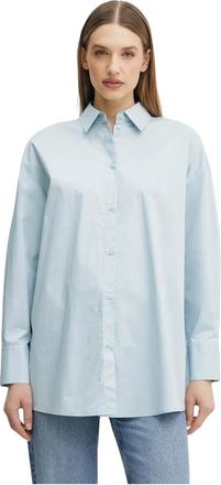 A|X Armani Exchange Cotton Shirt - Dames - Blouses & Shirts - Blauw - Maat: XS Katoen