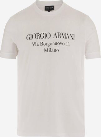 Giorgio Armani T Shirt Giorgio Armani In Cotone Con Logo