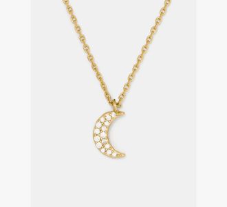 Kate Spade New York Youre A Gem Pave Moon Pendant