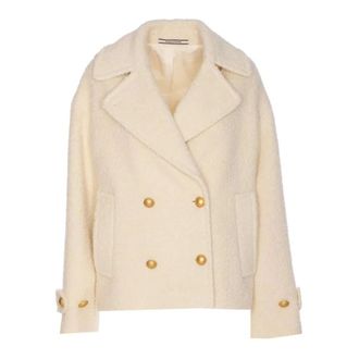 Tagliatore Dames, Mantels, Beige, Maat: S