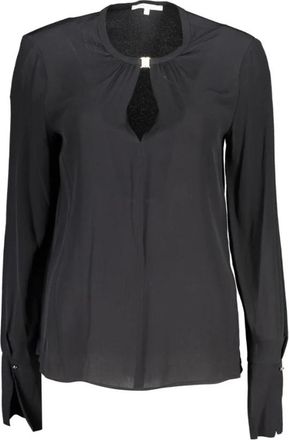 Patrizia Pepe Blouse met lange mouwen - Dames - Blouses - Zwart - L - Overhemden