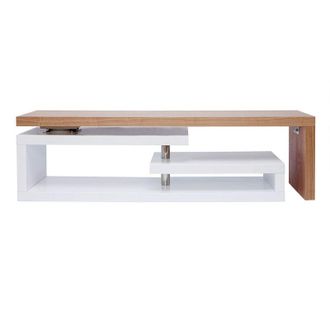 Miliboo Mobile TV design componibile bianco e legno MAX