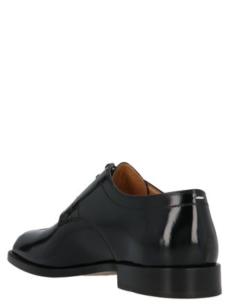 Maison Margiela Mens Black Calfskin Oxfords And Derbies Shoe