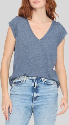 Project Social T Canyon V-Neck T-Shirt in Deep Indigo at Nordstrom, Size X-Small