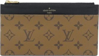 Louis Vuitton Monogram Reverse Marron Coated Canvas Coin Purse/Coin Case (Pre-Owned)