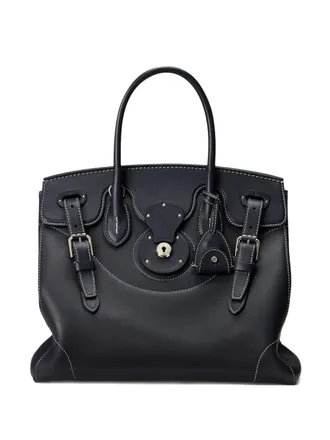 Ralph Lauren Collection Soft Ricky 33 buckle leather tote bag - women - Calf Leather - OS - Black