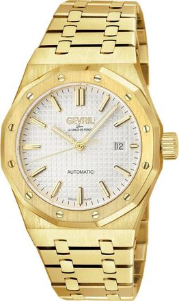 Gevril Group Gotham Automatic Bracelet Watch, 41mm in Gold at Nordstrom Rack