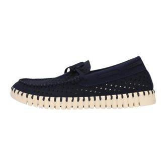 Ilse Jacobsen Schoenen, Dames, Blauw, 39 EU, Nylon, Tulip 3074 Loafers