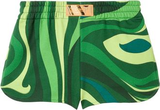 Pucci Shorts con stampa Marmo - Verde