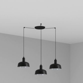 Netlighting Tatawin Small 3 Light Black Cluster Drop Pendant Lamp