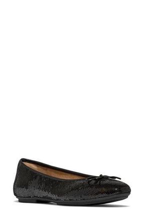 FitFlop Delicato Bow Sequin Ballet Flat in Black at Nordstrom Rack, Size 7.5