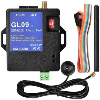OEM Gl09 Sistema De Alarma De 8 Canales Con Control Por Aplicaci&oacute;n Gsm Y Alerta Sms, Alimentado Por Bater&iacute;a -crezuo