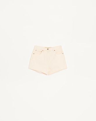 Valentino Shorts In Denim Donna AVORIO 30