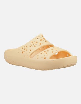 Crocs Womens Classic Floral Cut Out Womens Sandals - Tan - Size: 7