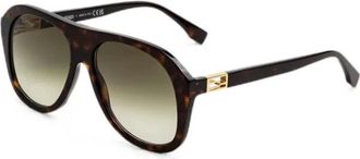 Fendi Baguette Sunglasses - female - Fendi - Sunglasses - Brown - 57 MM - Accessories
