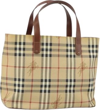 Burberry Pre-owned Tote Bags, female, Beige, Size: ONE SIZE Pre-owned Hand Bag