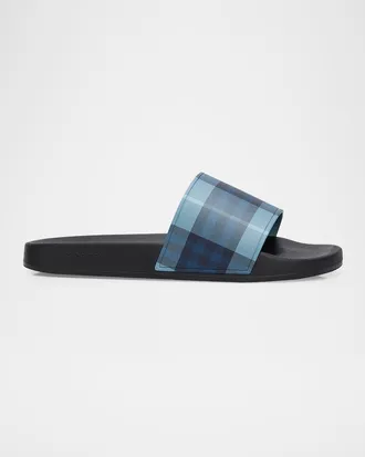Burberry Men & apos;s Check Slides