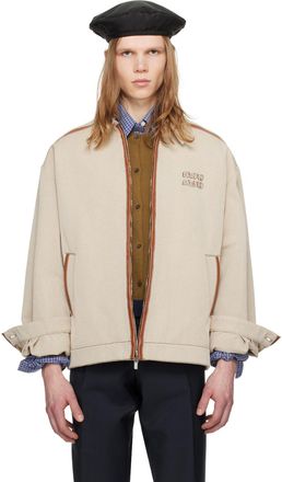 Miu Miu カジュアルジャケット ベージュ 2138825Y0065 ベージュ系 MiuMiu(ミュウミュウ) アウター・ジャケット(メンズ