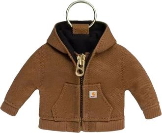 Carhartt Work in Progress Mini Active Jacket Sleutelhanger - unisex - Sleutelhangers & Tashangers - Bruin - ONE Size - Katoen - Accessoires