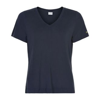 In Front Nina V-Neck Navy T-Shirt - Tops - Mujer - Azul - 2XL
