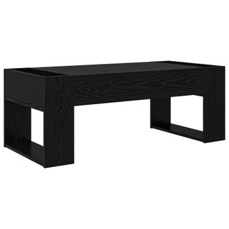 vidaXL Mesa De Caf&eacute; Roble Negro 110 X 50 X 41 Cm Madera De Ingenier&iacute;a Vidaxl