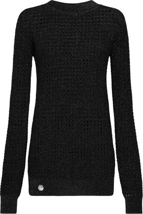 Philipp Plein Pullover Ronde Hals - Dames - Ronde hals truien - Zwart - S - Truien & Vesten