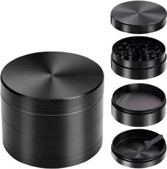 OEM Molinillo De 40 Mm - Triturador - Molinillo De Hierbas - Molinillo - Metal - Tapa Magn&eacute;tica - 4 Capas - Con Cuchara - Marioneta - Figura Peque&ntilde;a