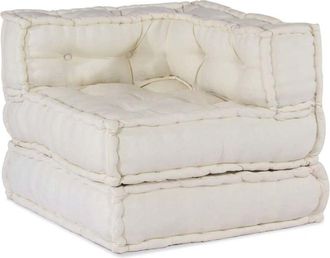 vidaXL Sofá modular crema 70x70x54 tela vidaXL