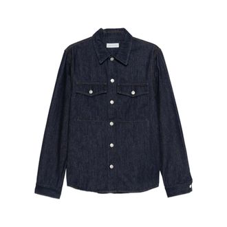 Dries Van Noten Overhemd - Heren - Spijkerjassen - Blauw - L - Jassen