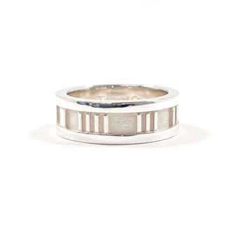 Tiffany & Co. Atlas Silver Silver 925 Band Ring (Pre-Owned)
