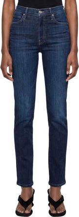 Mother Blue Regular Mid Rise Jeans