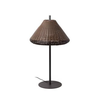 Faro Barcelona Faro Saigon - L&aacute;mpara Port&aacute;til Exterior Marr&oacute;n Claro, E27, Ip65