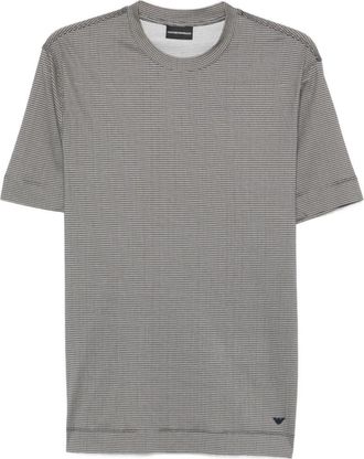 Emporio Armani White Round Neck Logo T-shirt