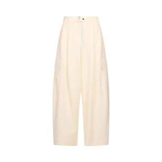 P.A.R.O.S.H. P.a.r.o.s.h. - Wide Broeken - Dames - Broeken - Beige - Maat: M