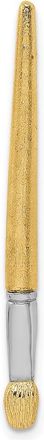 Diamond2Deal 14k Yellow Gold Rhodium 3-D Oil Paint Brush Charm