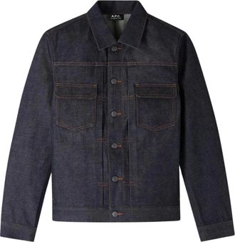 A.P.C. Denim werkjas - Heren - Spijkerjassen - Blauw - L - Denim - Jassen