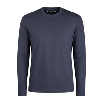 Circolo 1901 Camiseta de manga larga regular - Tops - Hombre - Azul - 2XL