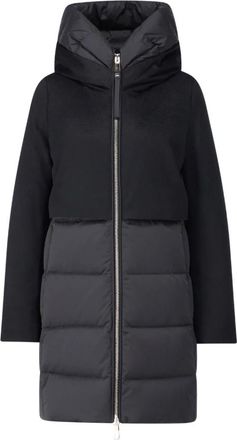 Duno Gewatteerde Jas Ballon-X - Dames - Parka Jassen - Zwart - XL - Wol - Jassen