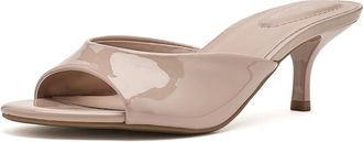 Bandolino Meegin Womens Dress Sandals Light Natural Patent : 9.5 M, Faux Leather