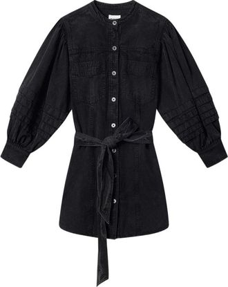 Isabel Marant Moe Dress - Dames - Korte kleedjes - Zwart - M - Katoen - Kleedjes