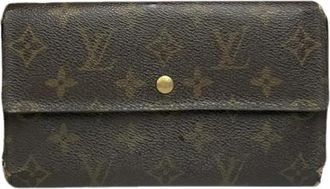Louis Vuitton Pre-owned Portemonnee - Dames - Vintage Accessoires - Bruin - ONE Size - Leer - Vintage