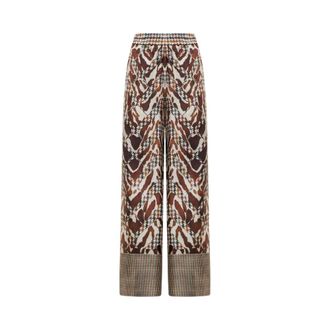 Pierre-Louis Mascia Wide Trousers, female, Multicolor, Size: XS Aloe Palazzo Trousers