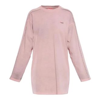 Diesel Sweatshirts, female, Pink, Size: XS D-Aliene Mini Dress