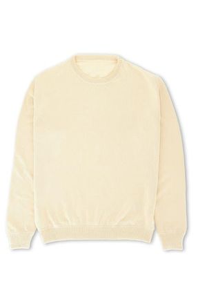 Fortela Rover Cotton Crewneck Sweater in Natural at Nordstrom, Size X-Small Eu