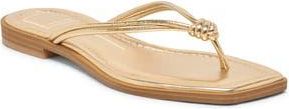 Dolce Vita Izaak Flip Flop in Gold Stella at Nordstrom Rack, Size 8.5