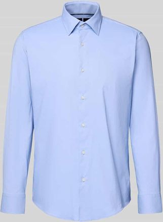 HUGO BOSS Regular Fit Businesshemd mit Kentkragen Modell JOE in Bleu, Größe 42