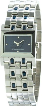 Chronotech Womens Chcc7120ls03mac Square Watch - Silver Silver Steel - One Size